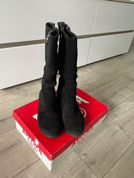 Сапожки жіночі зимові замшеві