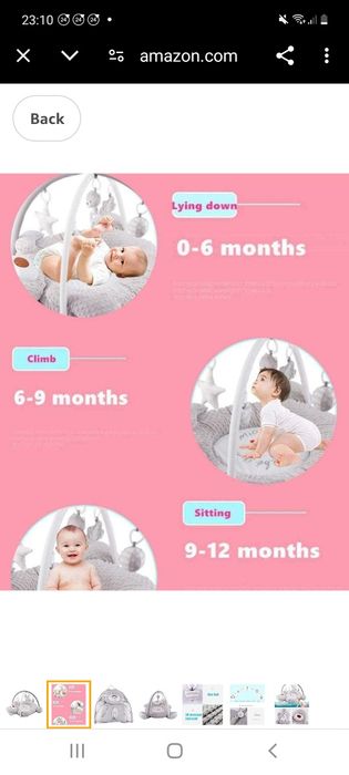 Дитячий килимок, ігровий розвиваючий килимок для дитини