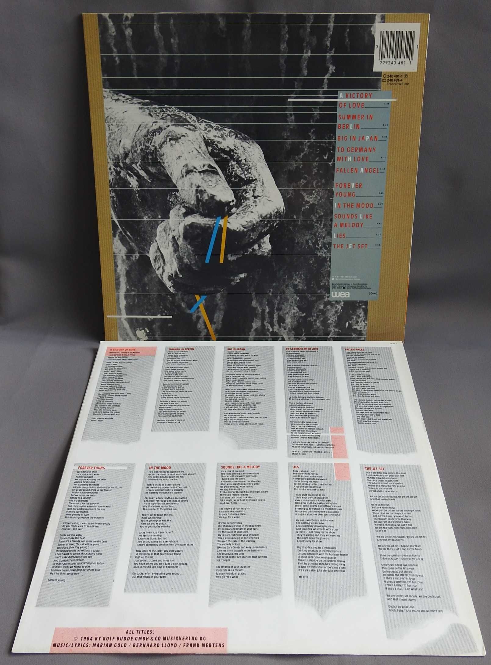 Alphaville Forever Young LP пластинка оригинал 1984 Europe NM