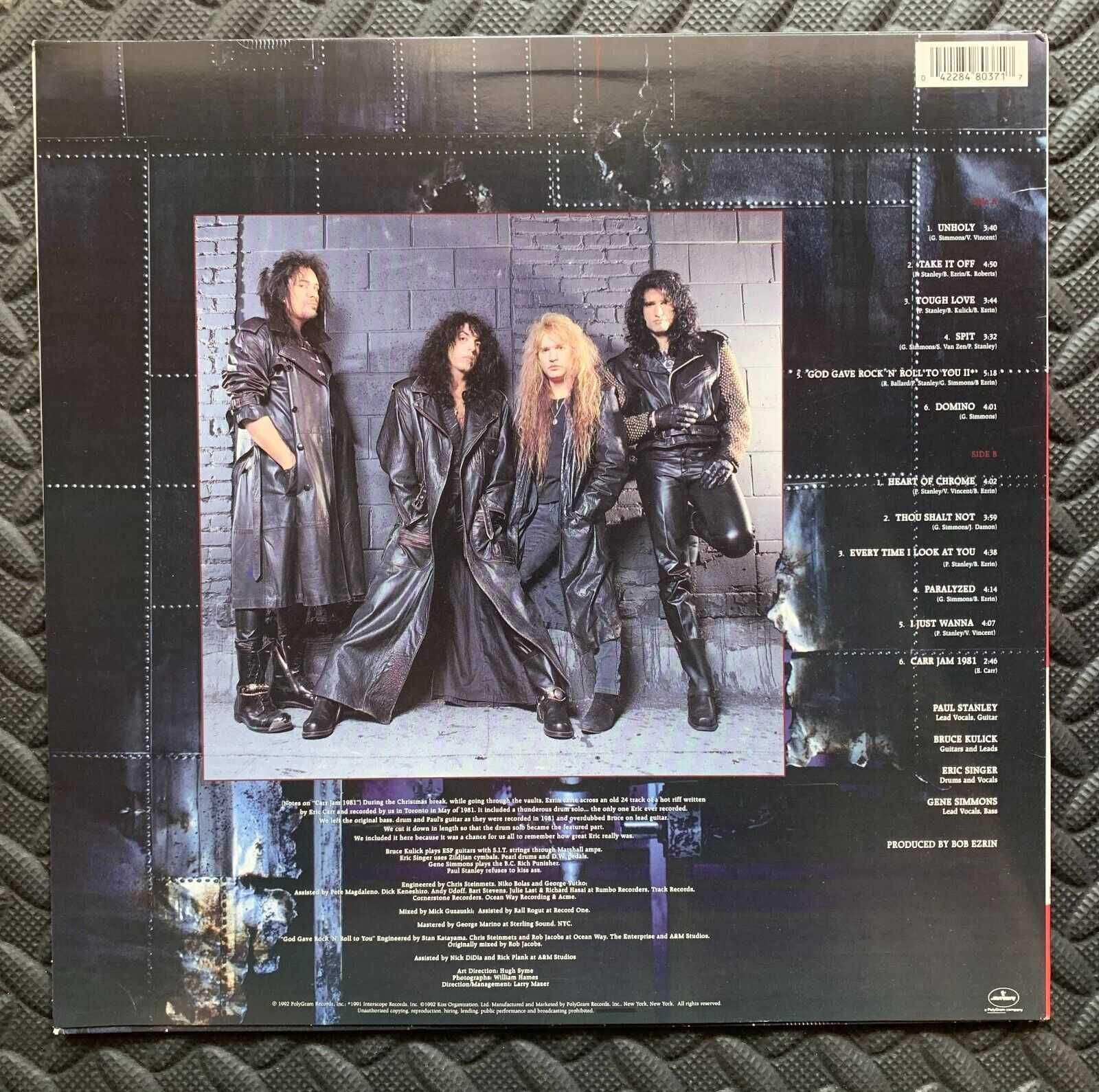 Kiss ‎– Revenge, Limited Edition, Reissue, Gray Marble, rarytas, USA