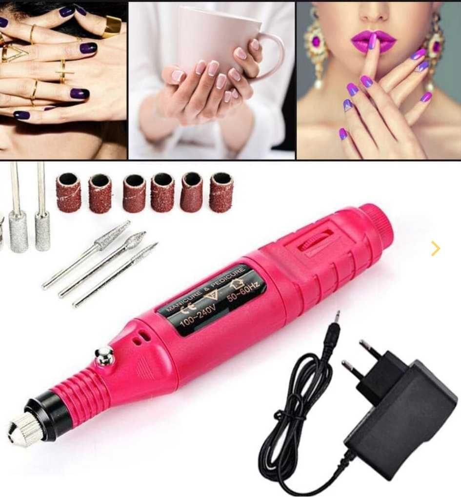 FREZARKA DO PAZNOKCI maszynka do manicure pedicure podręczna sieciowa