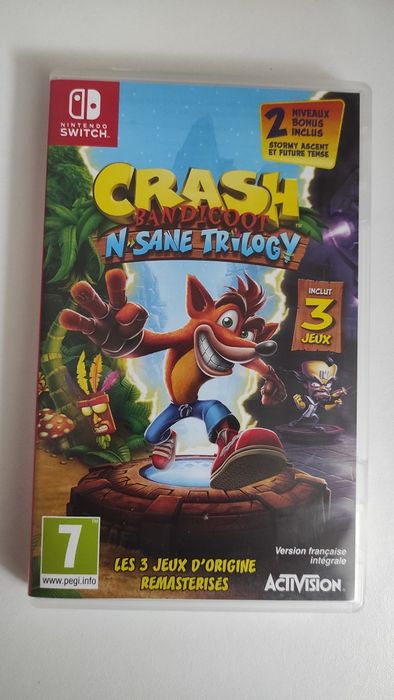 Jogos Nintendo Switch Crash Bandicoot N Sane Trilogy