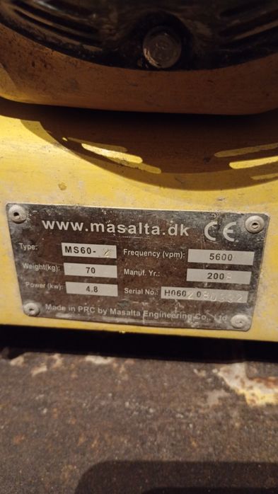 Zagęszczarka spalinowa, zagęszczarka płytowa 70 kg, wibrator płytowy