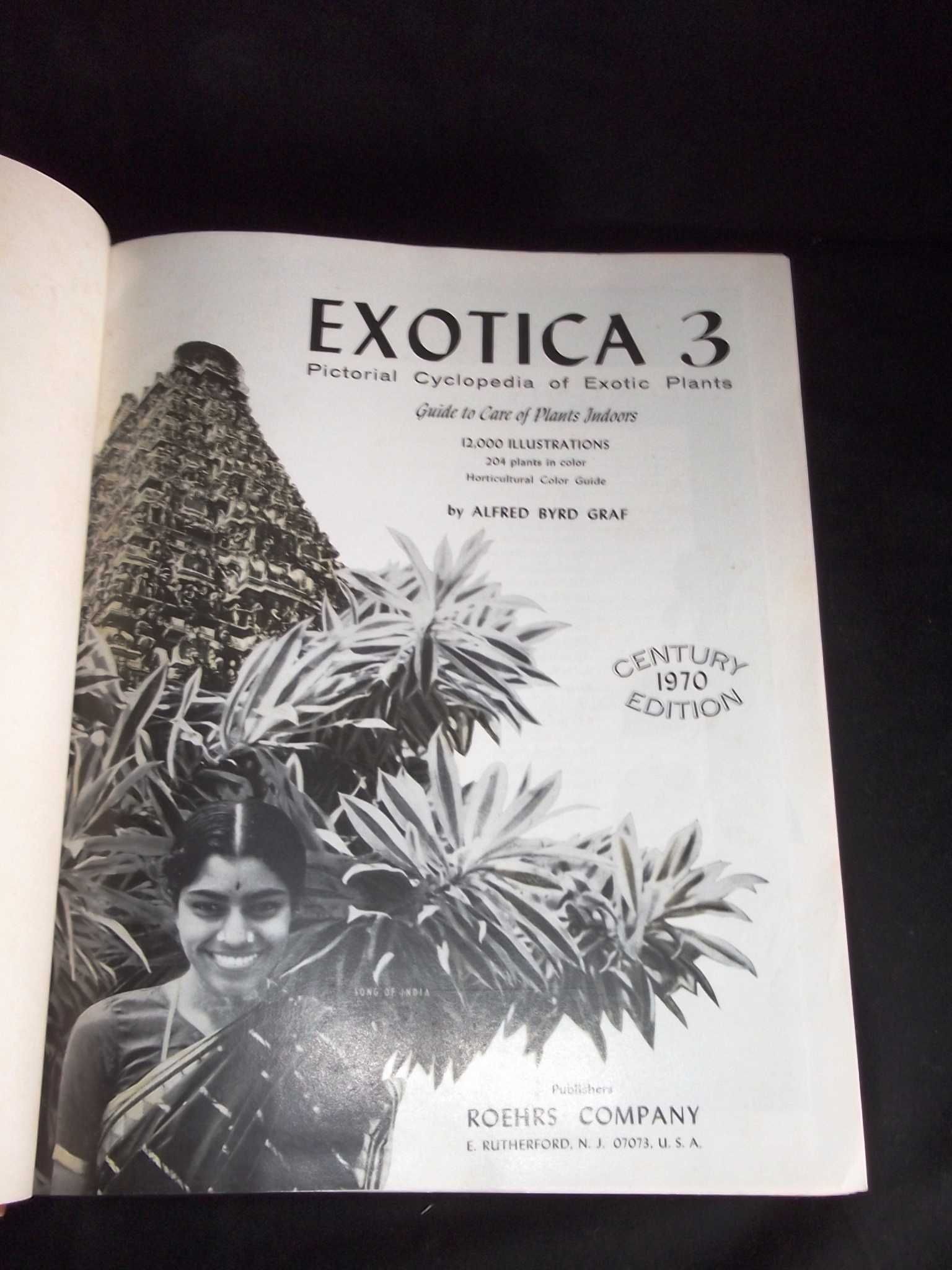 Livro Exotica pictorial cyclopedia edição centenário botânica Plantas
