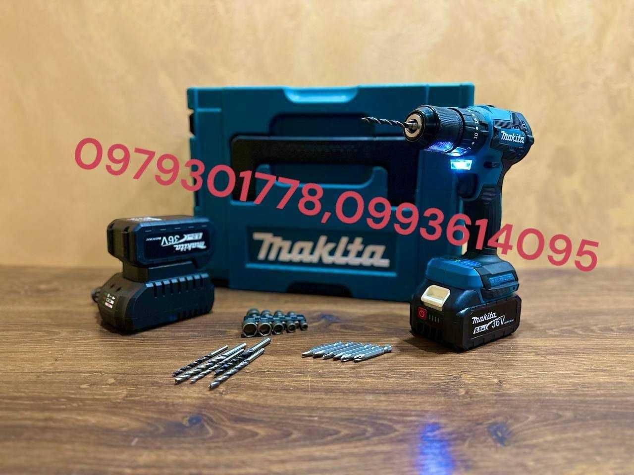 Акумуляторний Шуруповерт Makita DHP453 Бесщеточный + Удар 36V-8Ah
