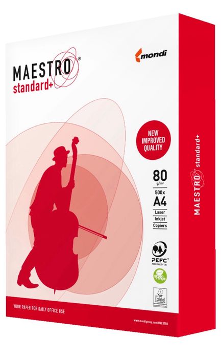 Папір А4 Maestro Standard+ 80 г/м2, 500 аркушів