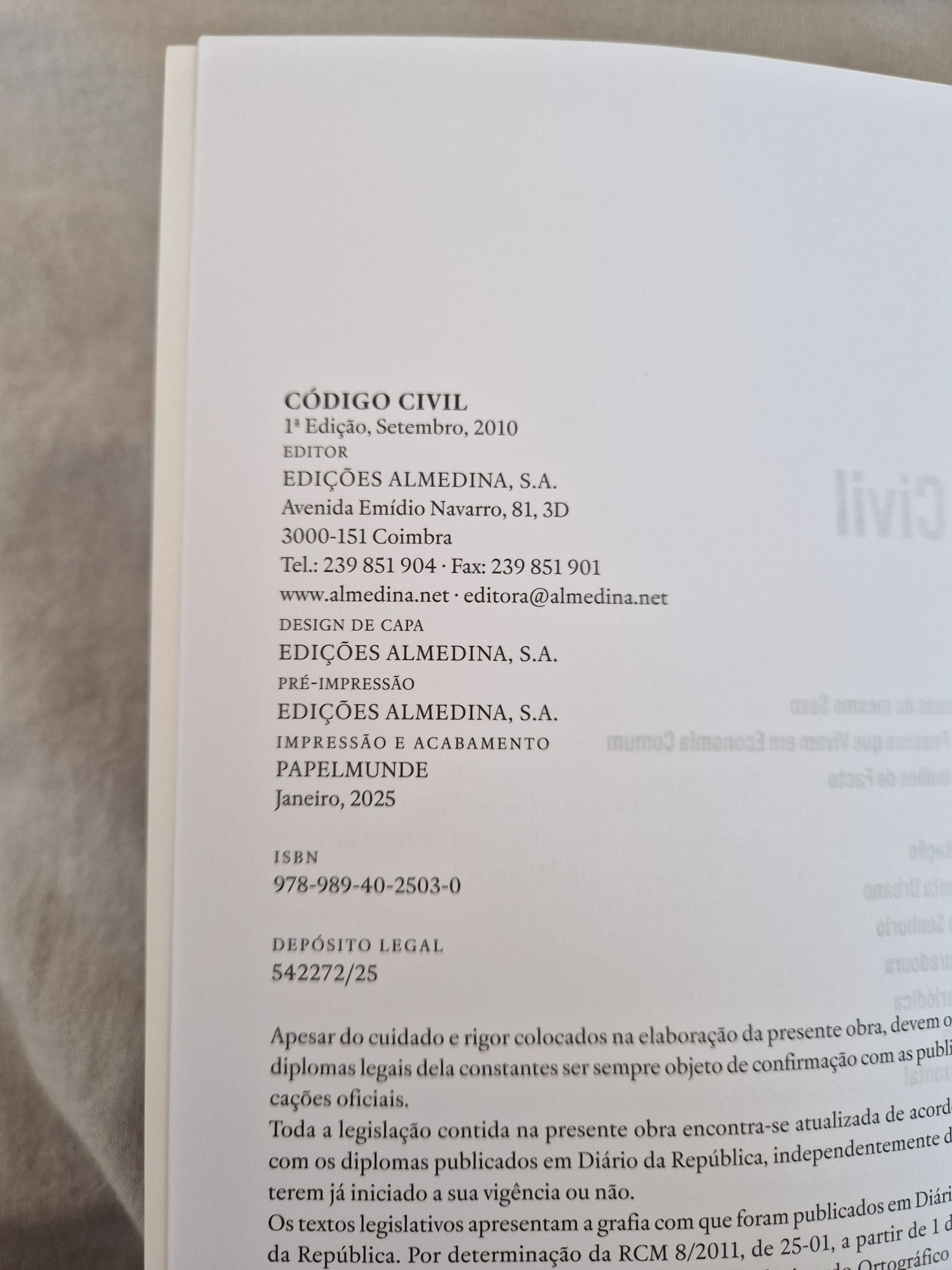 Livro Código Civil