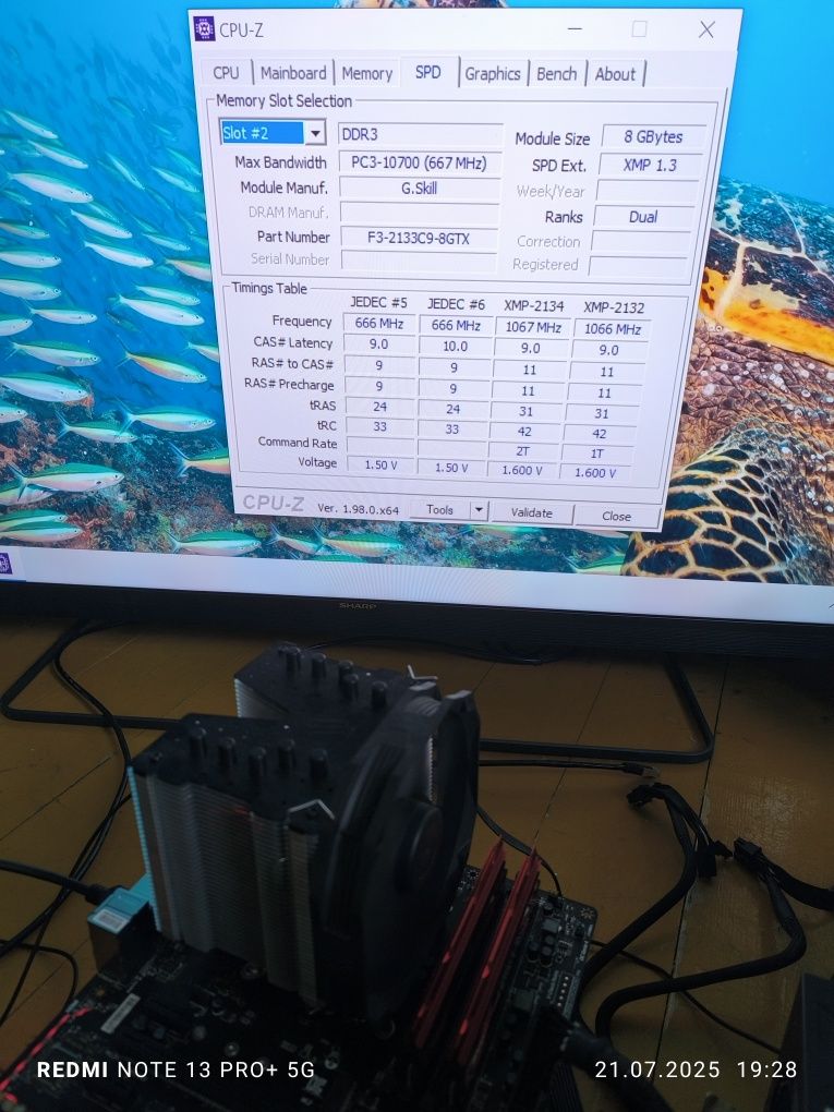 Pamięć RAM DDR3 16GB (2x8) 2133 CL9 G.Skill TridentX