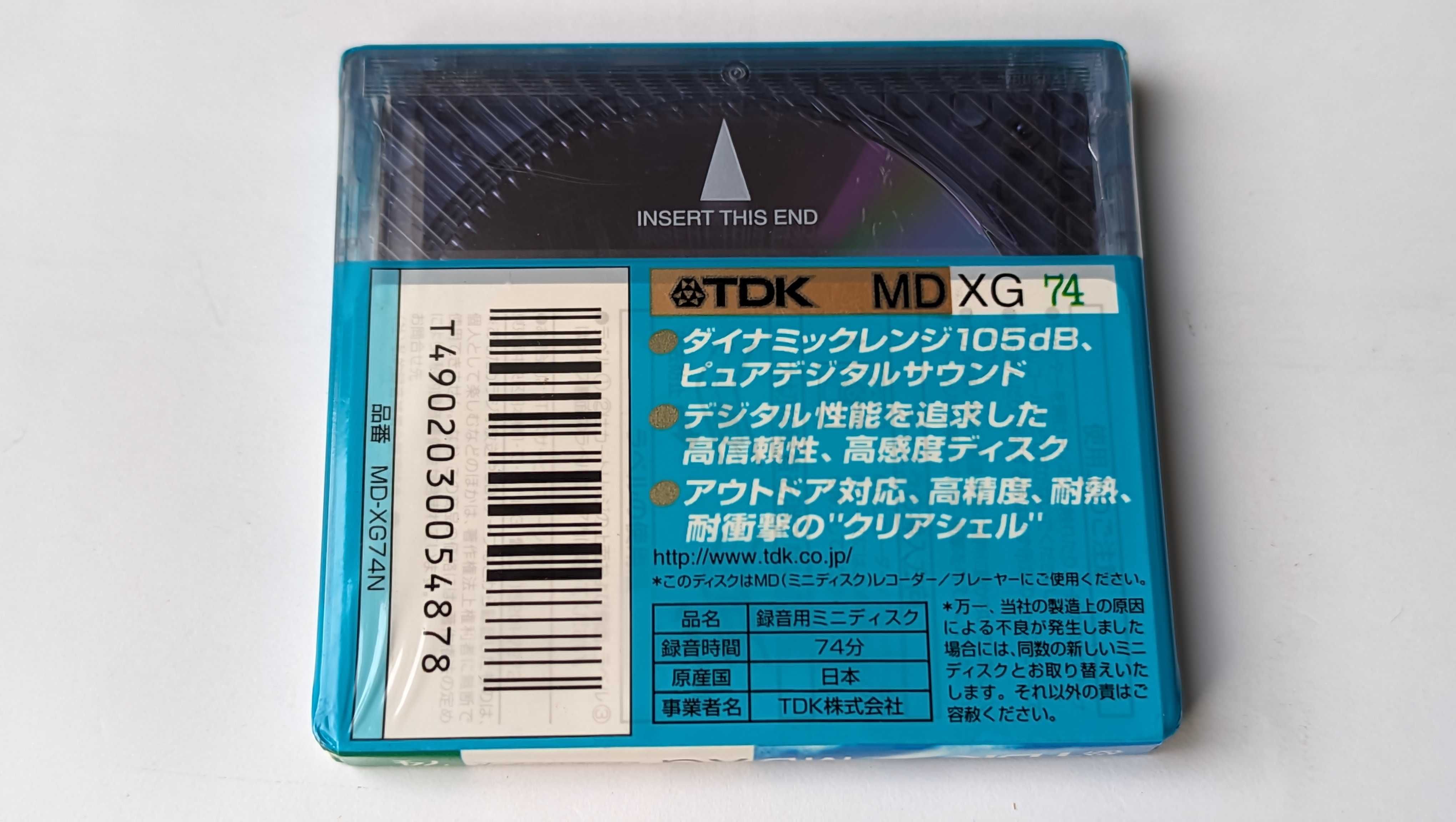 MiniDisc MD TDK XG 74 1szt