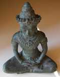 "Buda em Meditação" em bronze verdigri: Transmitindo Paz e Serenidade
