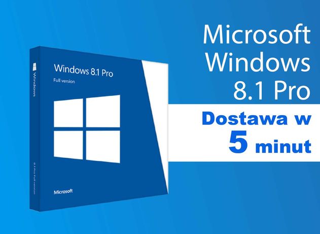 Windows 8.1 Pro Professional PL Klucz - Express 5 Minut