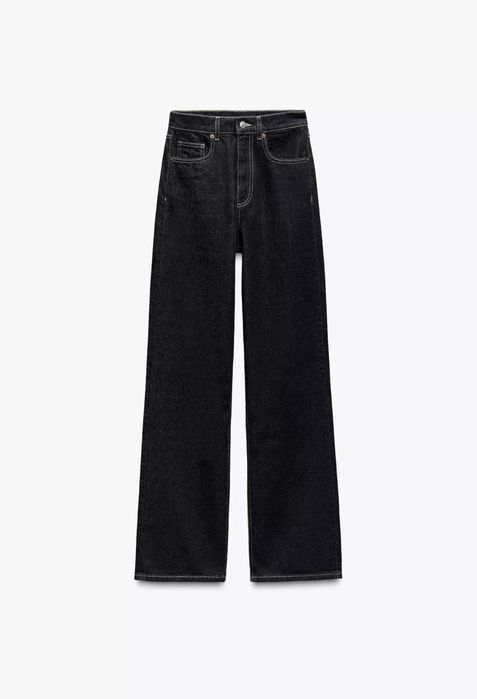 Джинсы trf HIGH-WAIST WIDE-leg full-LENGTH