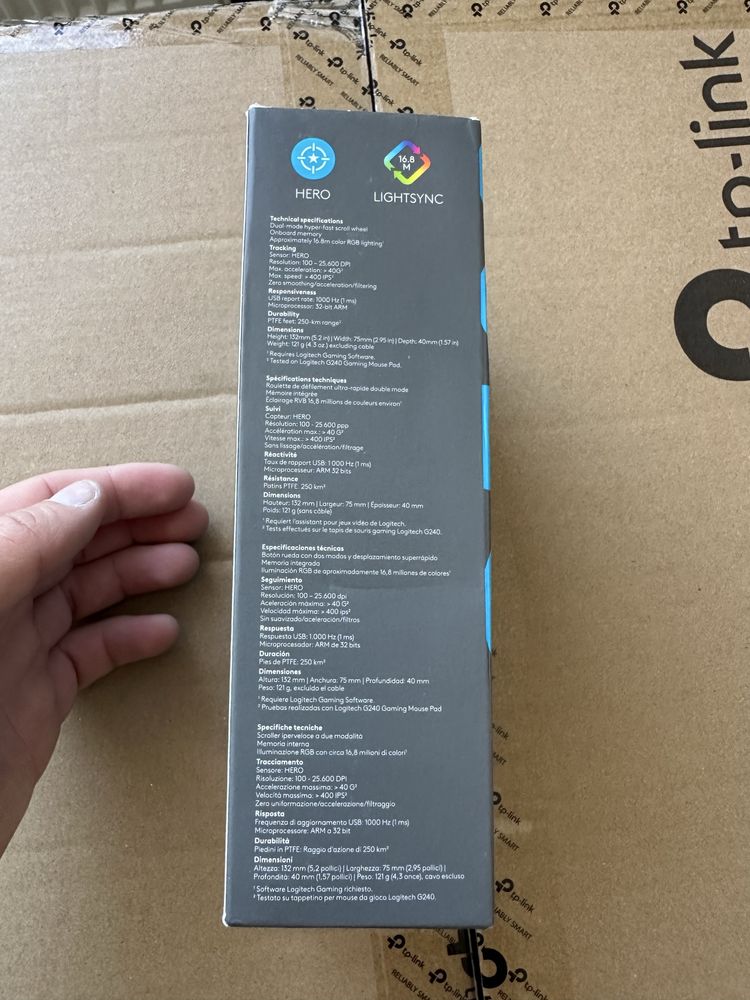 NOWA ZAPLOMBOWANA!!Logitech G G502 Hero myszka Gaming