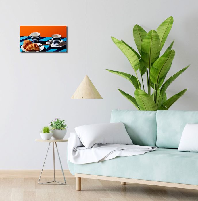 Obraz 40x20cm Croissanty