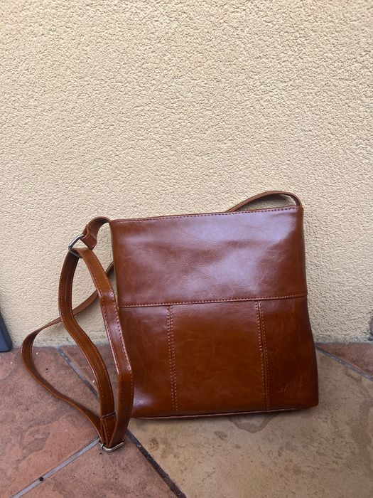 Nowa Skórzana torebka listonoszka DANA