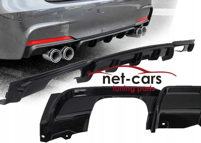 Układ wydechowy + dyfuzor BMW 3 F30 F31 MPerformance czarny połysk