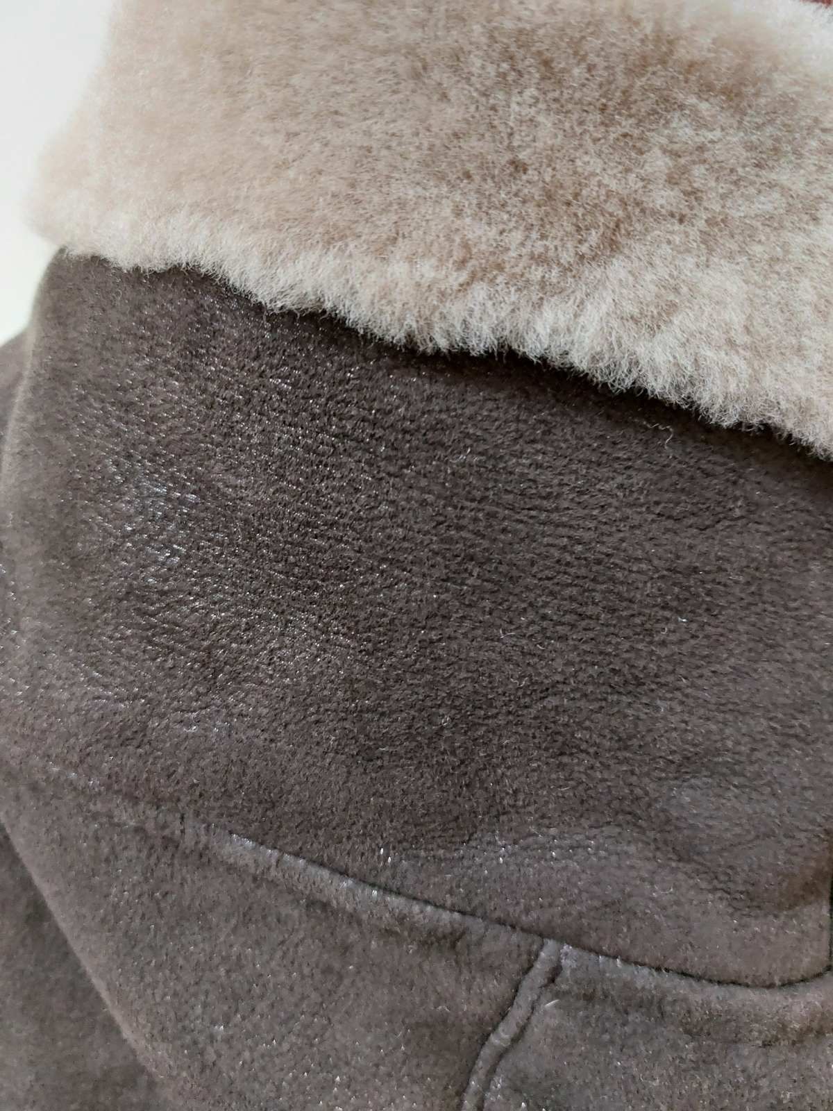 Дублянка дубленка натуральна пальто зимове 44