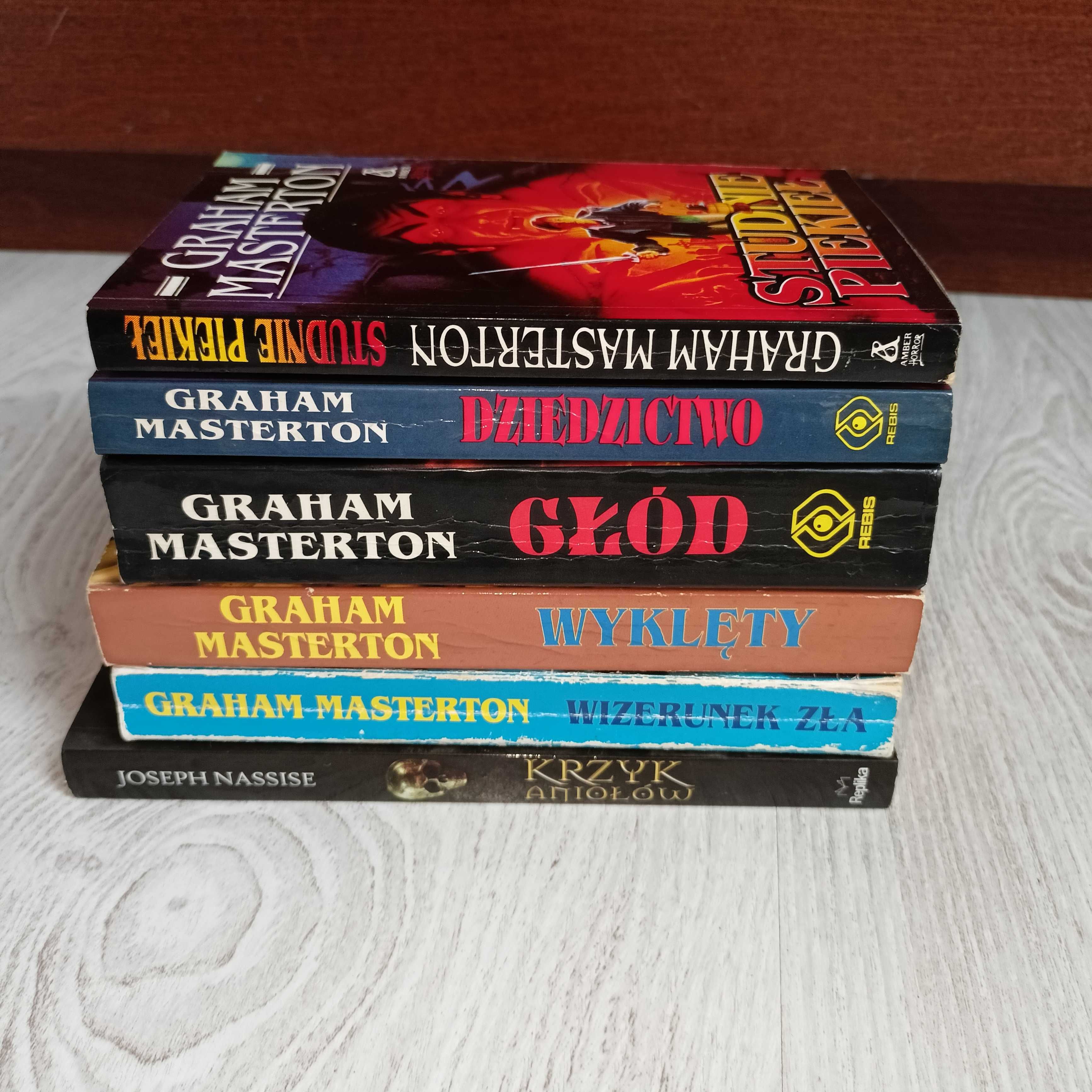6x Masterton Wizerunek zła Głód Wyklęty Dziedzictwo Studnie piekieł
