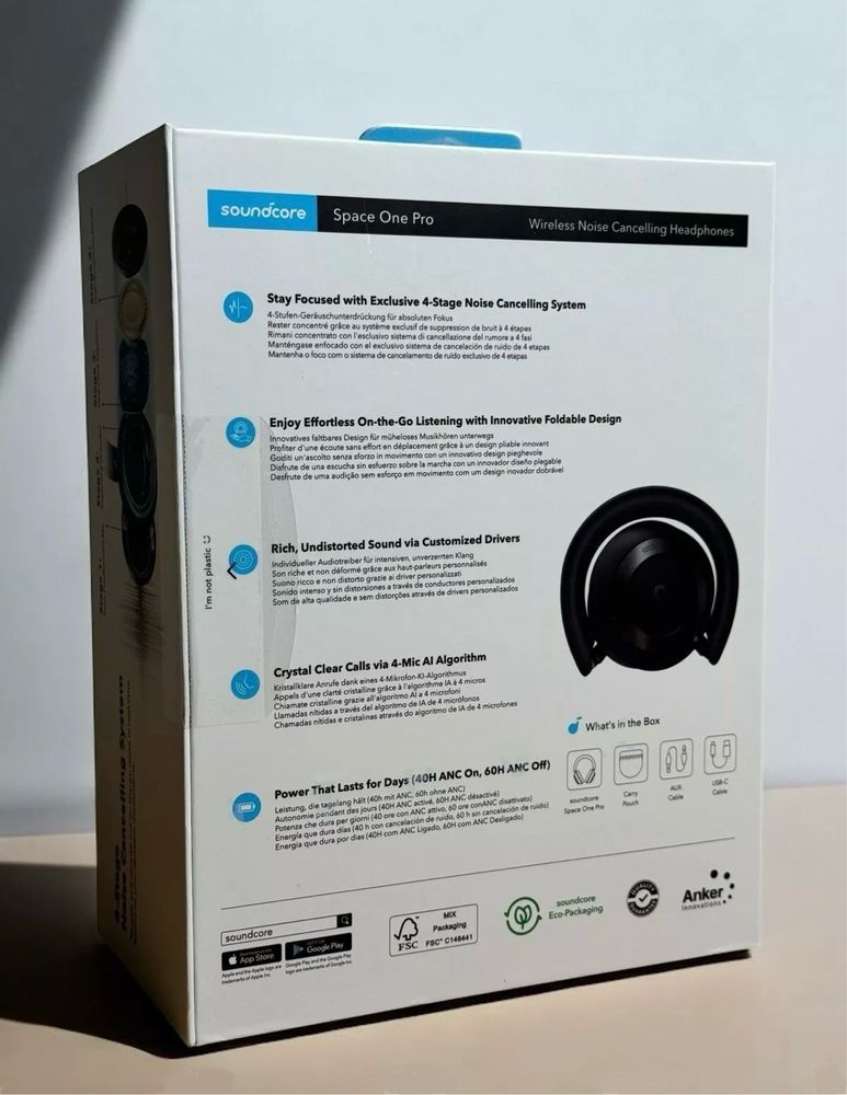 Оригінал Навушники Soundcore Space One Pro Hi-Res