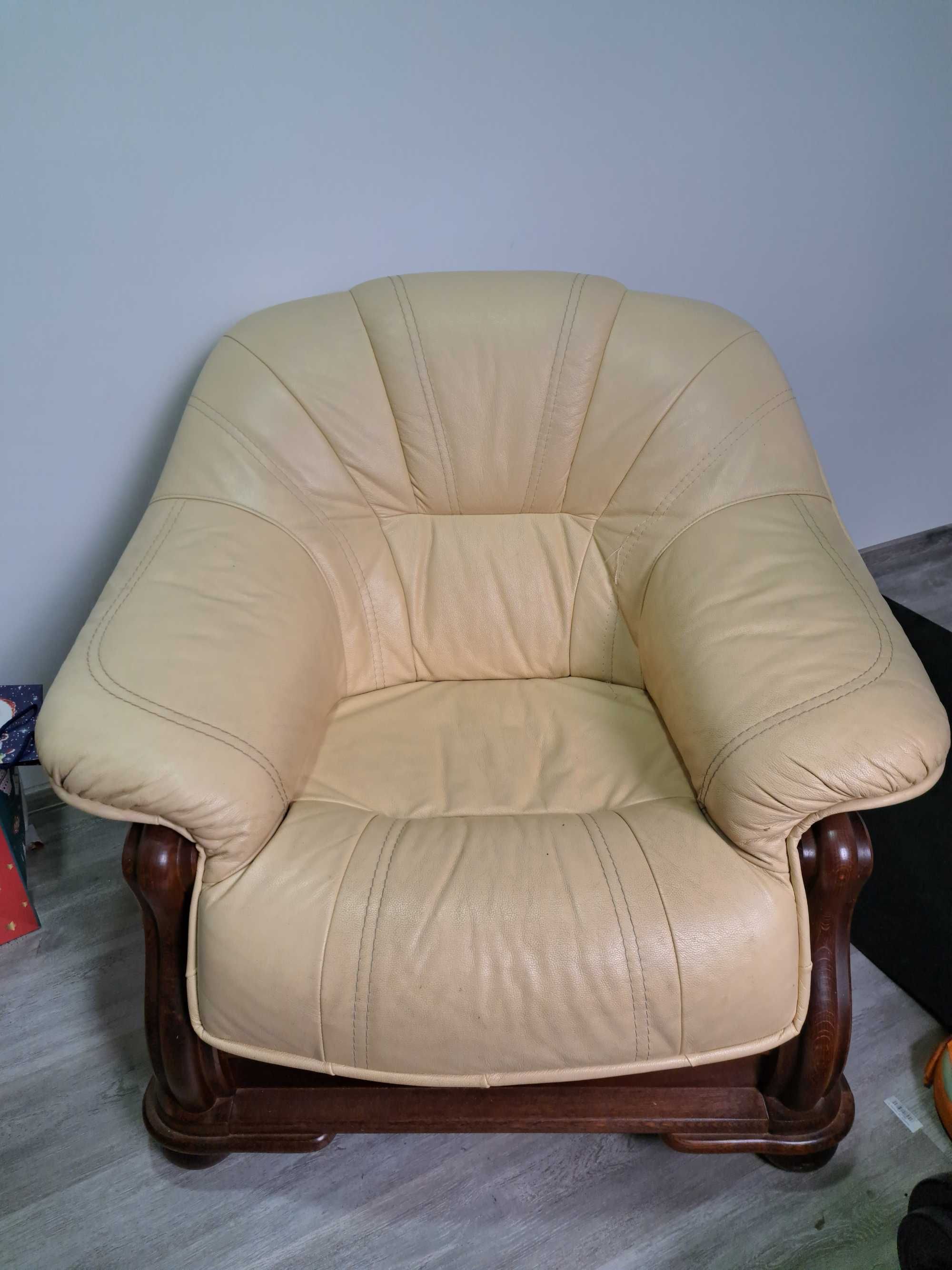 Sofa i fotele skórzane