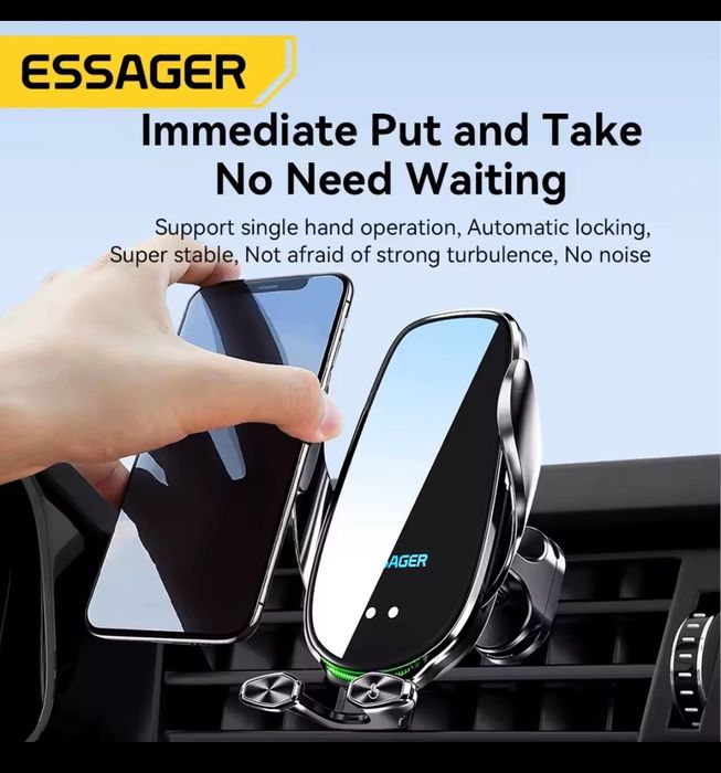 ESSAGER 15w тримач телефона Безпровідна зарядка