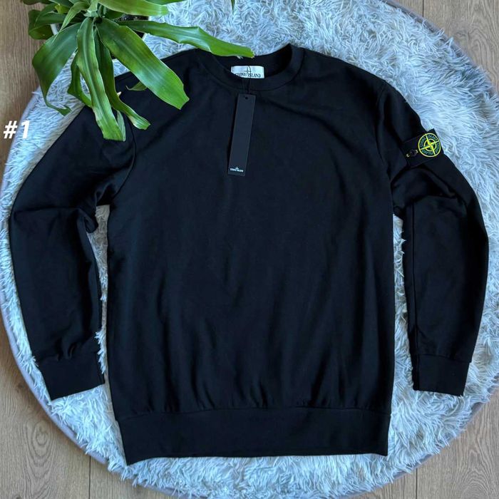 Кофта Стон Айленд Черная - Світшот Stone Island Чорний - Стоник