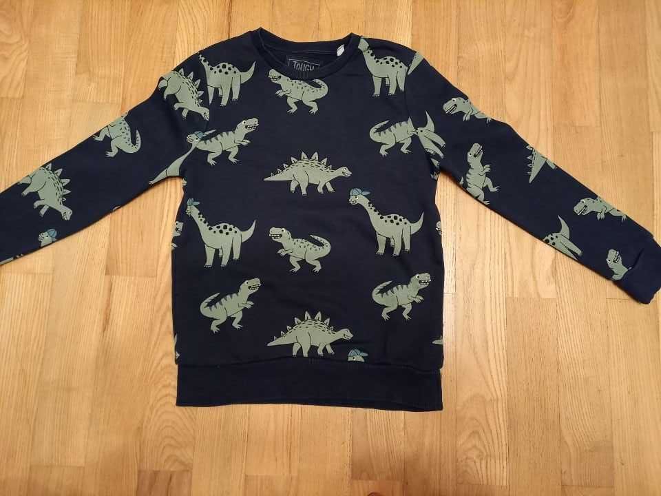 Bluza bluzka sweter chłopięcy dinozaury rozmiar 140 C&A