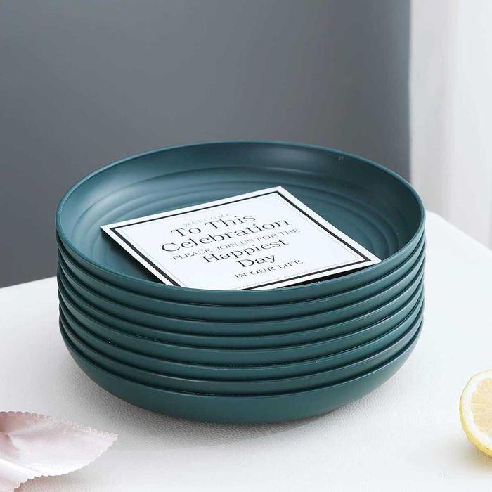 Talerze Piknikowe 23 cm nietłukące wielokrotnego użytku 8szt [2485]