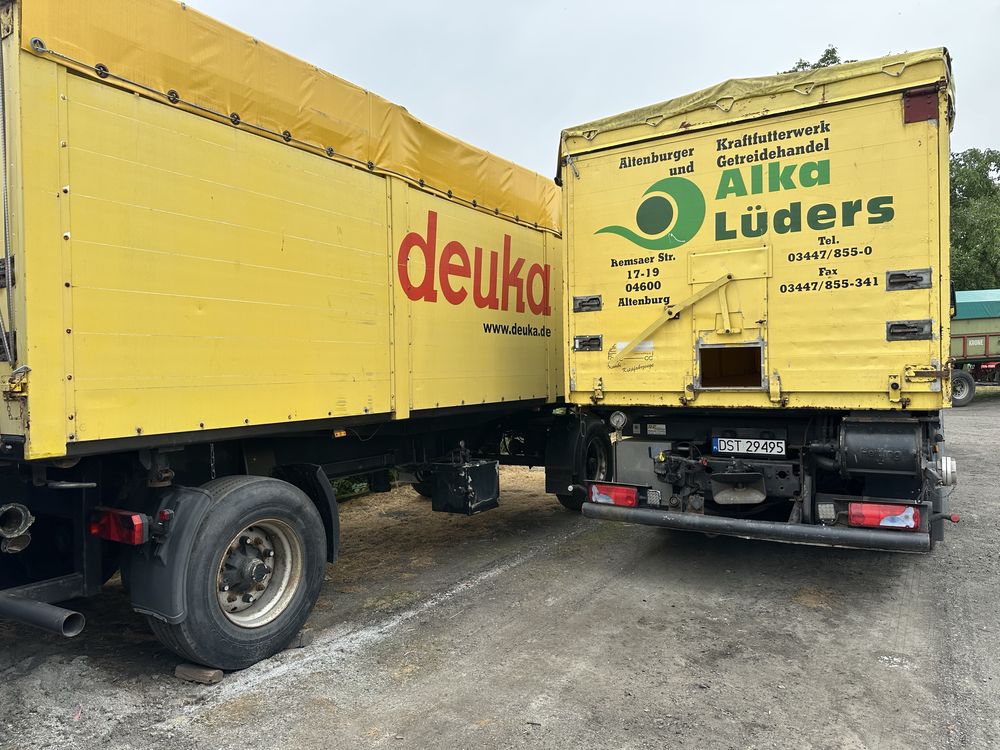 MAN TGX 26.440 zestaw z przyczepą wywrotka trójstronna
