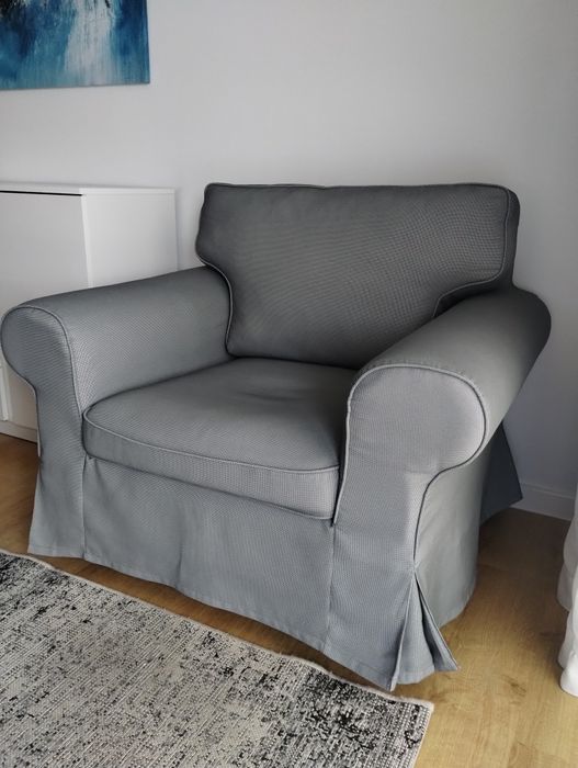 2 fotele IKEA EKTORP jasnoszare. Najwygodniejsze!