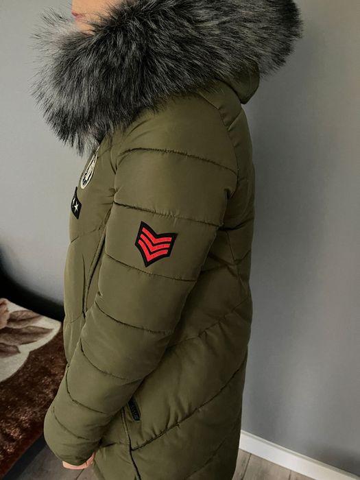 Puchowa militarna kurtka zimowa rozm.M