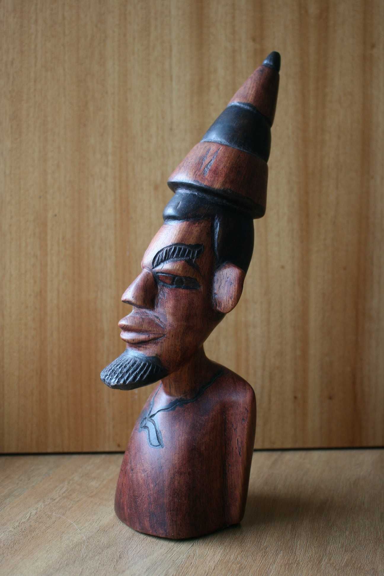 Arte africana – Escultura/busto em madeira - África (inclui envio)