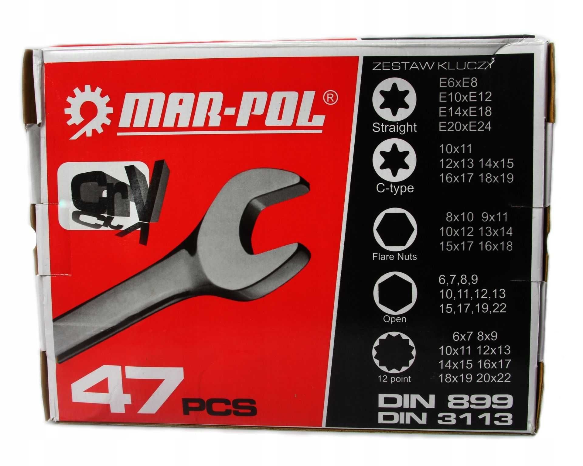 Klucze płasko-oczkowe Mar-Pol m58140
