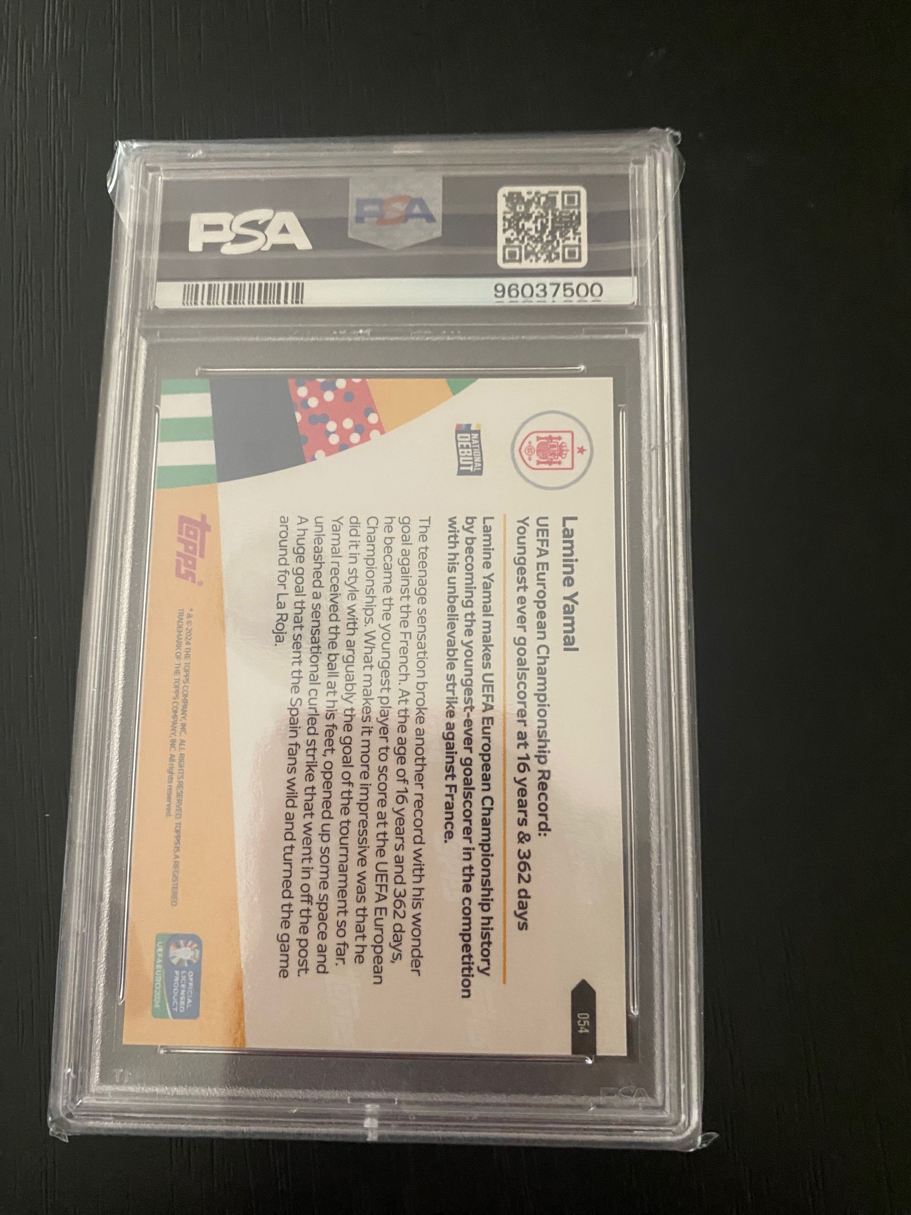 Topps Now Uefa Euro 2024 #54 PSA 10