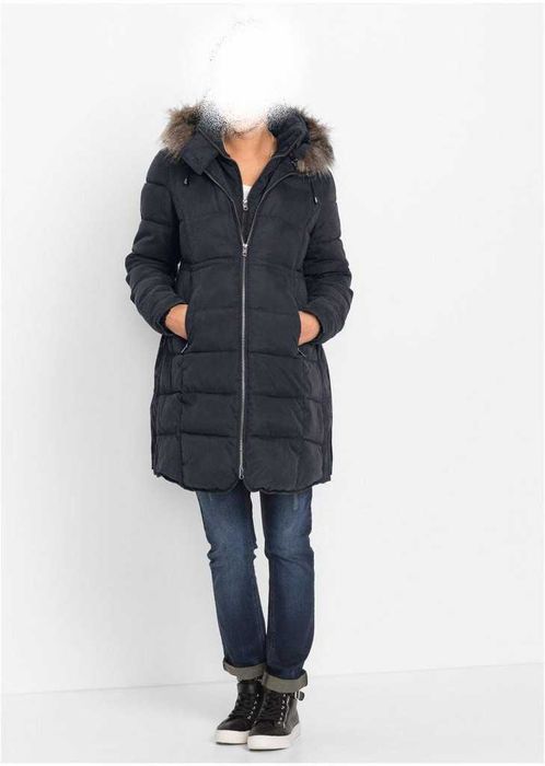 Kurtka ciążowa ocieplana wodoodporna z wkładką niemowlęcą 38