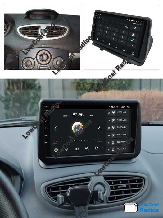 (NOVO) Rádio 2DIN 9"• Renault Clio 3 III • (2005 a 2014) • Android GPS