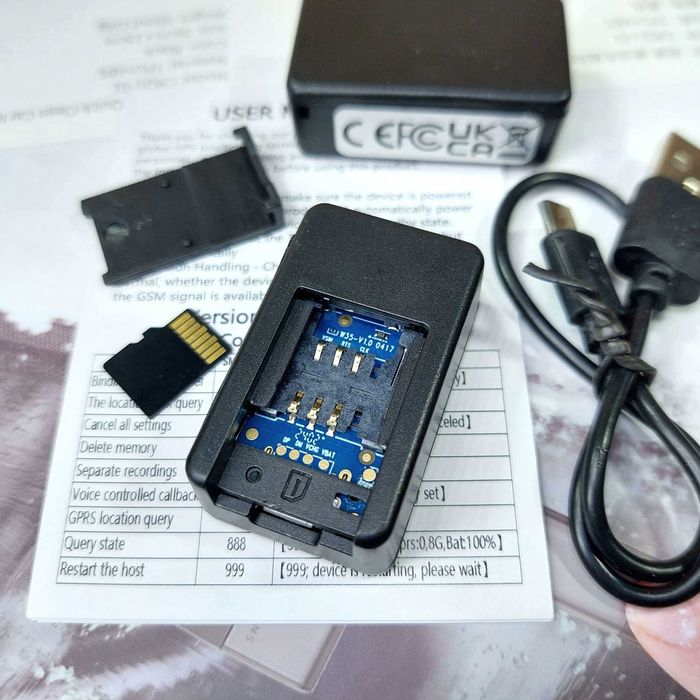 Миниатюрный GPS микрофон - гпс трекер, диктофон для автомобиля, вещей