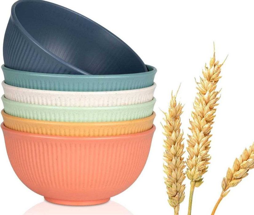 Набір посуди із пшеничної соломки для 4 осіб