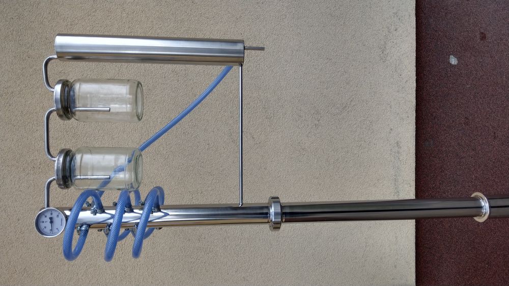 Destylator słoikowy odstojnik na słoik keg bimber