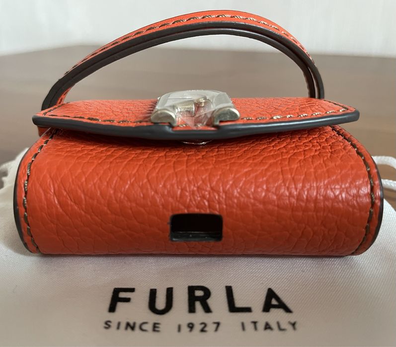 FURLA PRIMULA MINI AIRPODS PRO CASE, кожаный  чехол, 100% оригинал