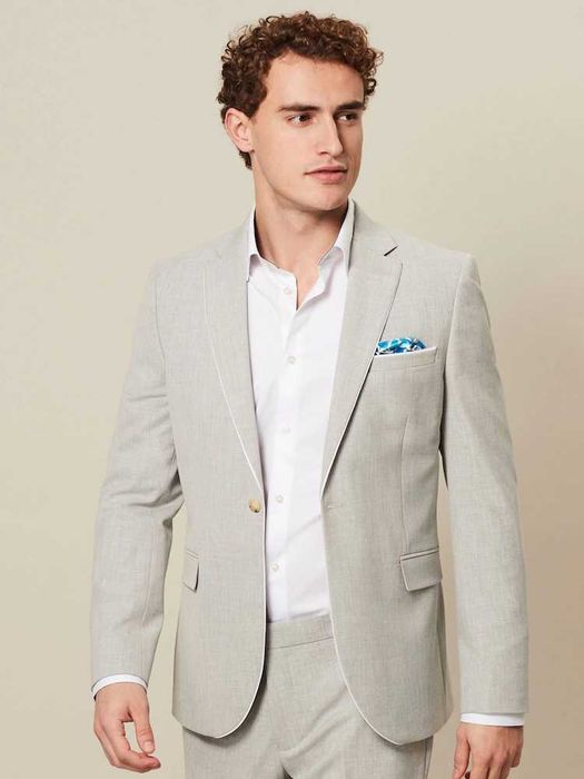 Modna marynarka NEXT jasna szara beżowa kremowa cena sklepowa 480zł !