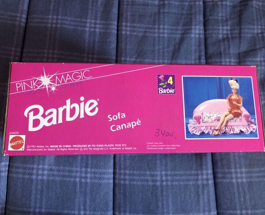 1992 Vintage BARBIE Sofa - Pink Magic (Novo e Selado)