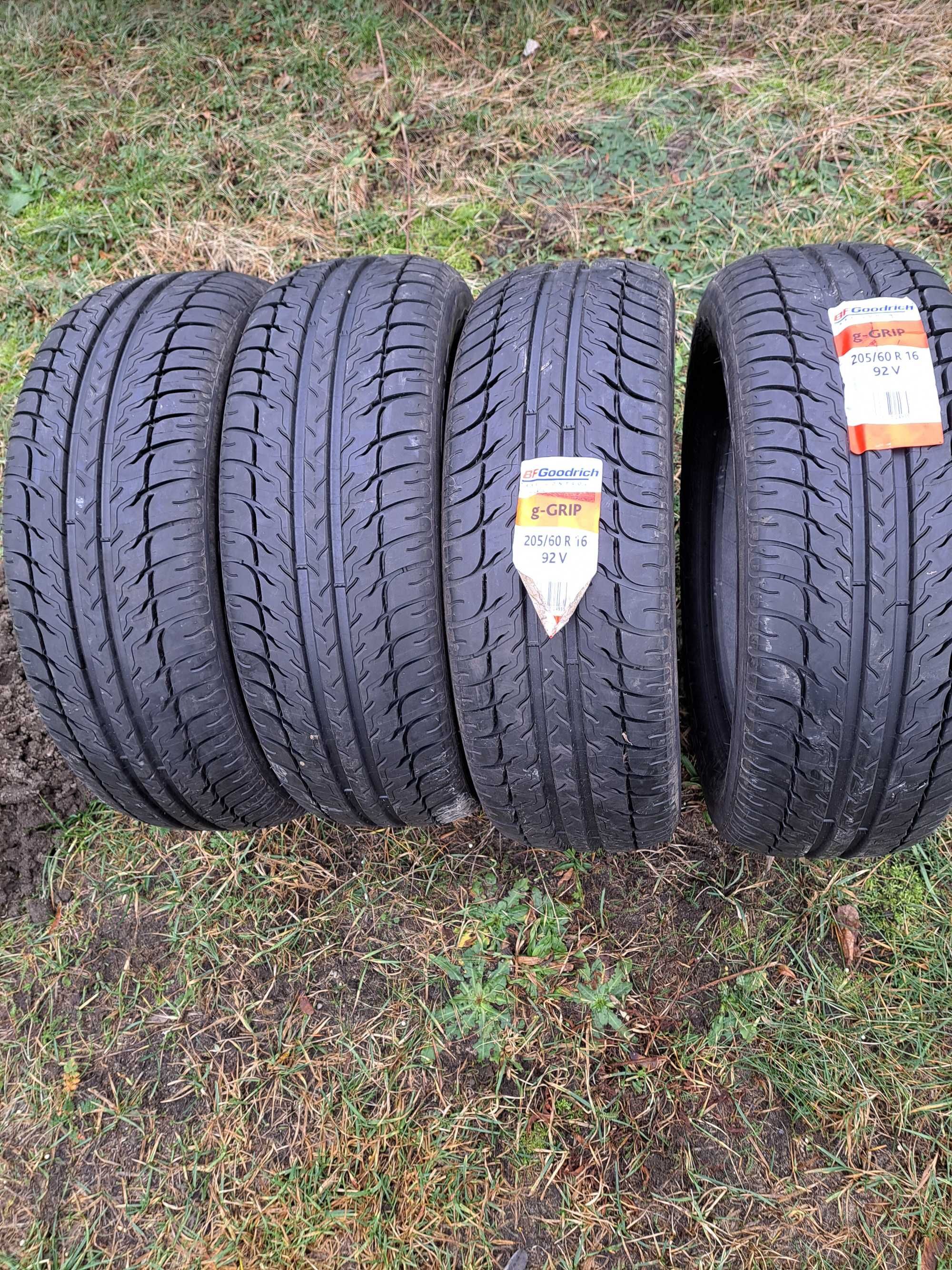 4  opony nie używane bfgoodrich 205 60 r16 lato montaz gratis