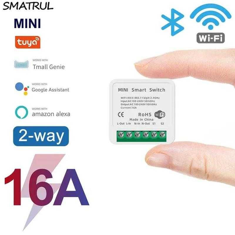 Умное WiFi реле MINI Smart Switch 16A для умного дома