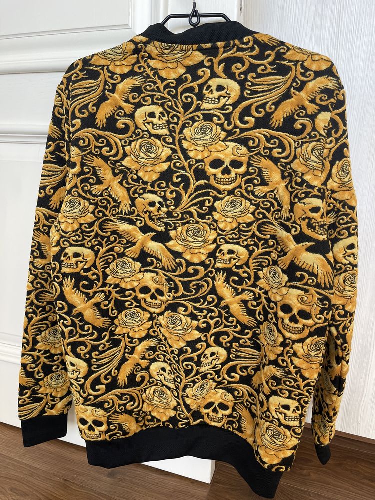 Стильний чоловічий светр кофта з черепами Zara S