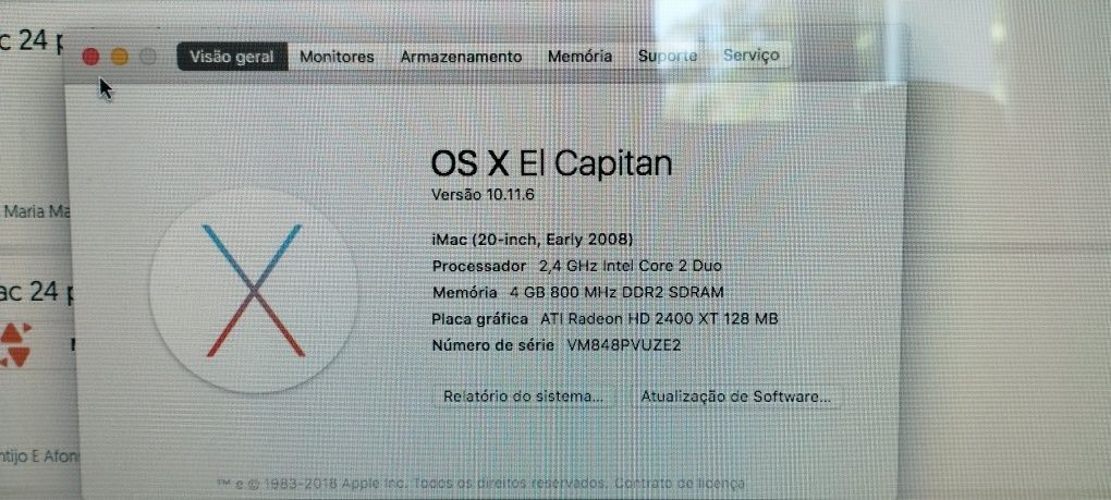 iMac 20 inch (early 2008)