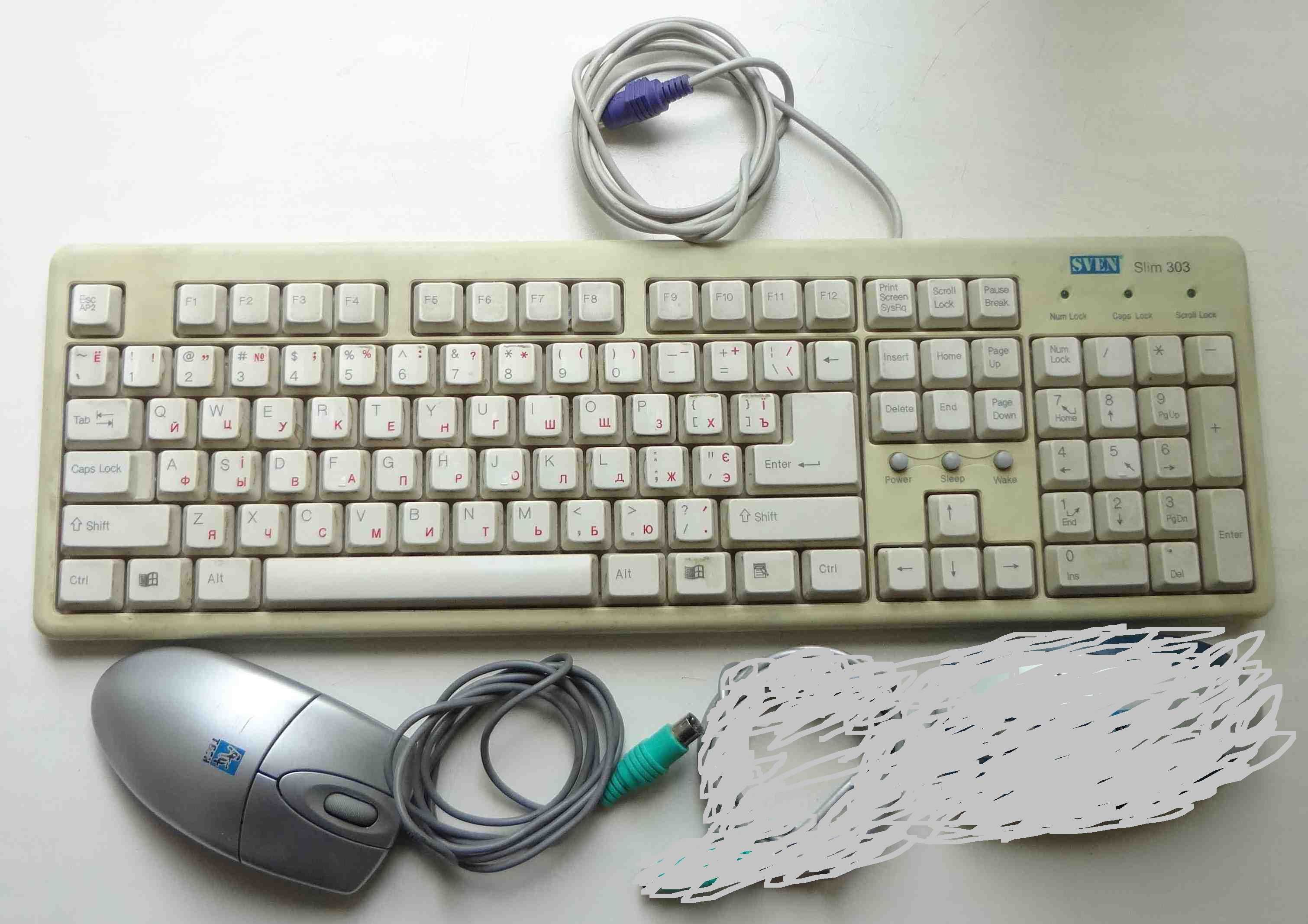 Клавиатура и мышка SVEN для работы на компьютере