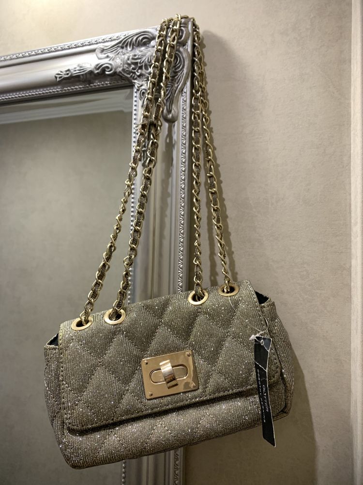 Сумка женская Prada. Сумочка жіноча блестящая