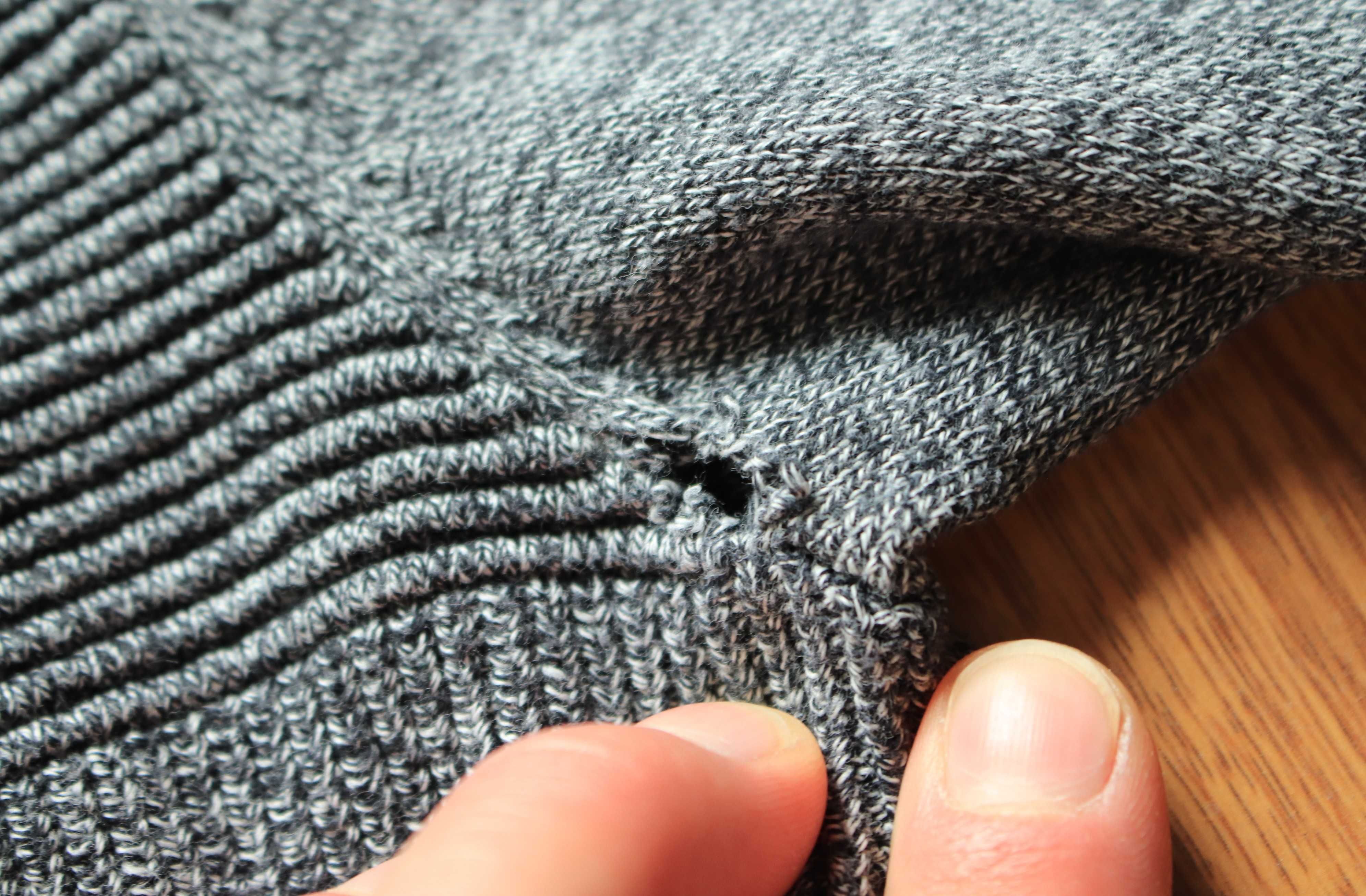 Sweter Jack and Jones r. S szary bawełniany męski dł. rękaw