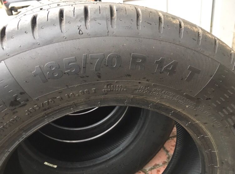 Jak nowe Continental 185/70r14 Okazja!